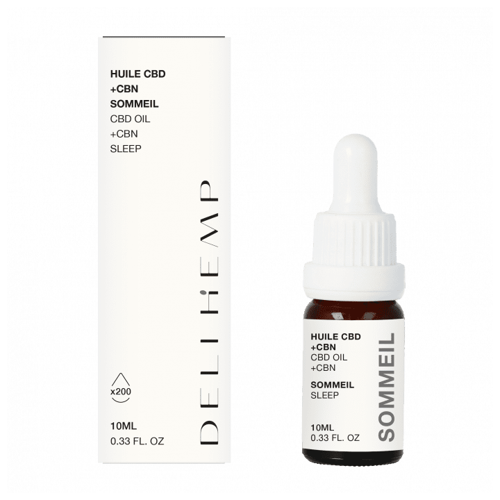 Huile CBD Mélatonine Sommeil – Endormissement Rapide & Nuits Réparatrices