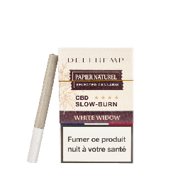 Cigarette CBD White Widow Prête à Fumer – Sans Tabac, 100% Naturelle, Pack 20