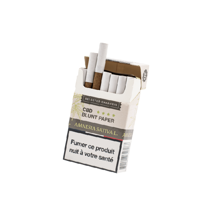 Cigarettes CBD Amnésia Prêtes à l’Emploi – 100% Naturel, Sans Tabac, Slow Burn