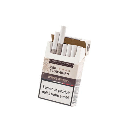 🚬🌿 Cigarettes CBD White Widow Slow-Burn – 100% Chanvre Naturel  Sans tabac • Sans nicotine • Combustion lente